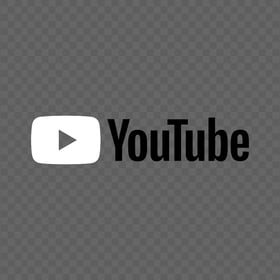HD Black & White Youtube YT Logo PNG
