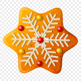 Christmas Snowflake Gingerbread Cookie HD PNG