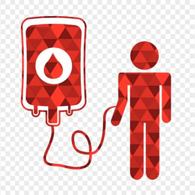 HD Blood Donation Abstract Icon Transparent PNG
