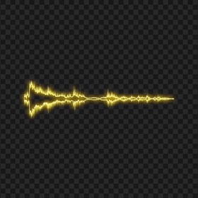 Glowing Music Yellow Wave Sound Waves FREE PNG