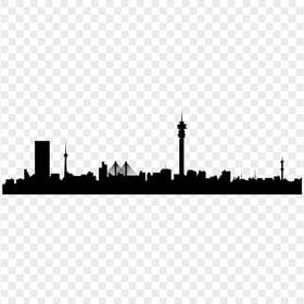 Johannesburg City Black Silhouette HD PNG