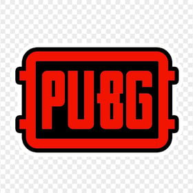 Red PUBG Logo Stickers