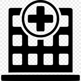Hospital Clinic Health Care Vector Black Icon