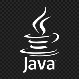 Java White Logo Image PNG