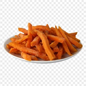 Plate Of Spicy French Fries HD PNG