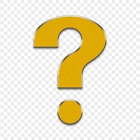 Question Gold Icon Symbol Sign Mark HD PNG
