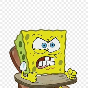 HD Spongebob Angry In Class Character Transparent PNG