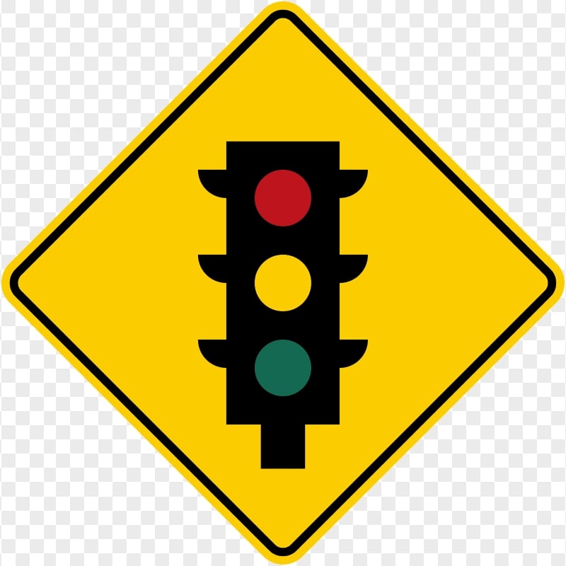 Traffic Light Caution Warning Signage Driving Road