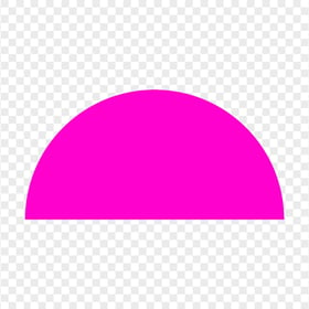 Pink Half Semi Circle PNG IMG