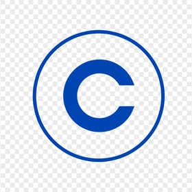 Copyright Blue Logo Icon HD PNG