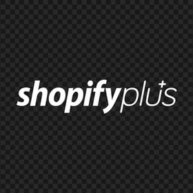 White Shopify Plus E Commerce Business Logo