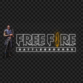 HD Maro Character With Free Fire Neon Logo PNG