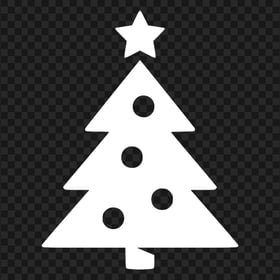 HD Cool White Christmas Tree Icon PNG
