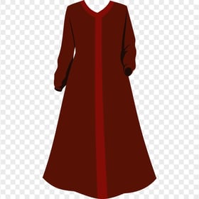 Red Arabic Islamic Dress Cloth PNG