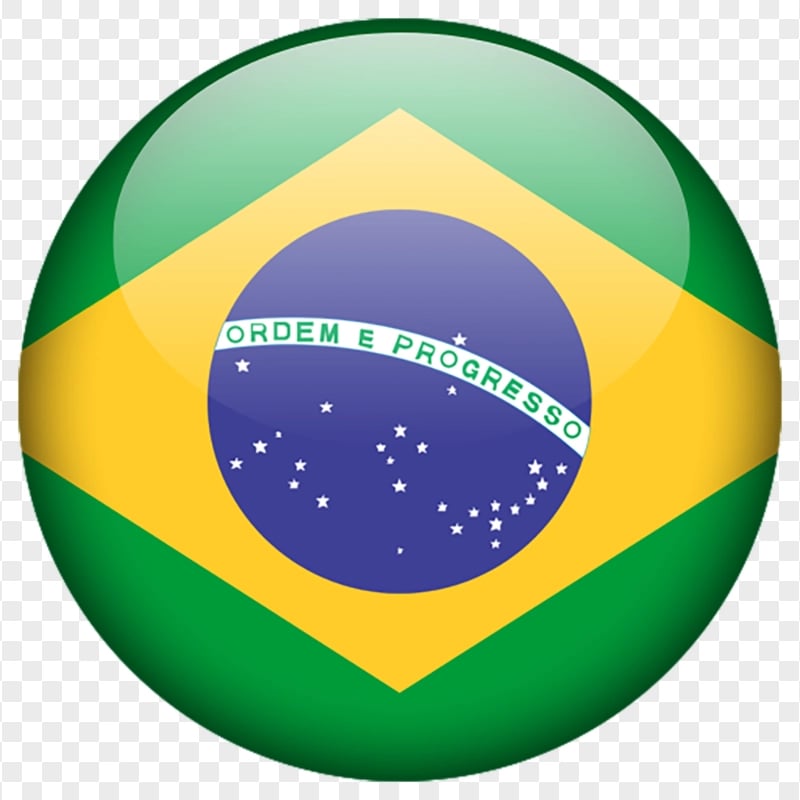 Circular Round Brazil Flag Icon Transparent PNG Citypng