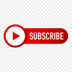 HD Youtube Subscribe Red Button With Play Icon PNG