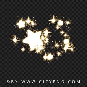 Fireworks Sparkling Shining Stars HD PNG