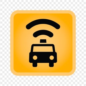 Taxi Mobile Square App Icon PNG