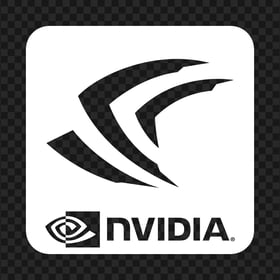 Geforce Nvidia Square White Icon PNG