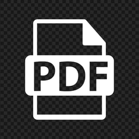 PDF File Document White Icon PNG