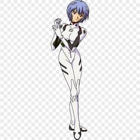 HD Rei Ayanami Manga Character Full Body PNG