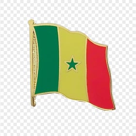 Senegal Flag Lapel Pin PNG