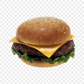 HD Cheeseburger Hamburger Homemade PNG Image