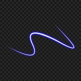 HD Blue Glowing Neon Wavy Line PNG