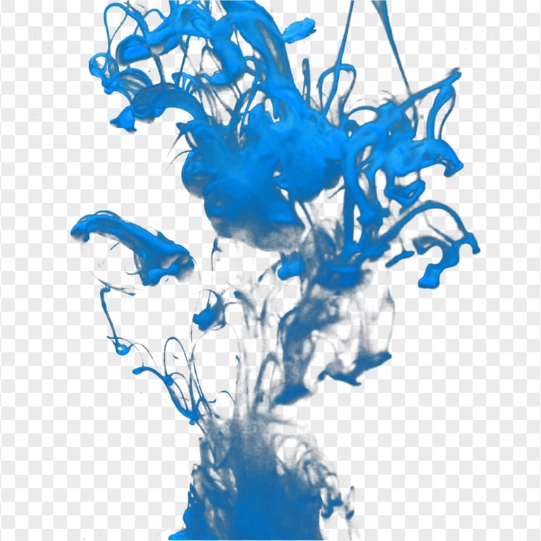 Blue Color Painting Paint Splash Effect