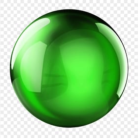 Green Glass Sphere Ball Download PNG