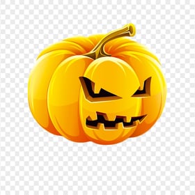 Pumpkin Jack O Lantern Evil Face Illustration