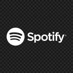 PNG Spotify White Text Logo