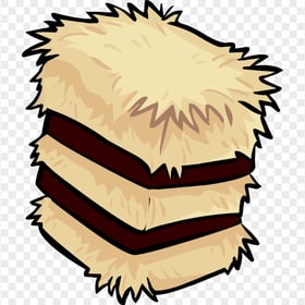 HD Haystack Hay Straw Bale Cartoon Clipart PNG