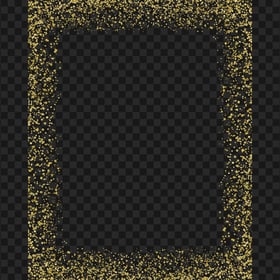 HD Frame Of Gold Glitter Transparent Background