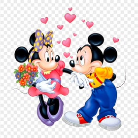 HD Mickey Mouse Minnie Mouse Valentine Love PNG