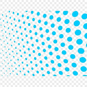Halftone Blue Polka Dots Abstract PNG