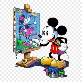 HD Mickey Mouse Artist Cartoon Character PNG