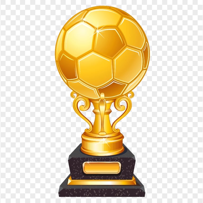 Cartoon Football Soccer Award Trophy HD PNG