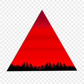 HD Aesthetic Red Triangle PNG