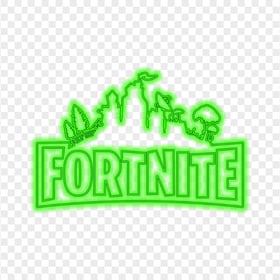 HD Green Neon Fortnite Battle Royale Logo PNG