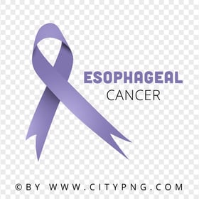 HD PNG Cancer Esophageal Periwinkle Ribbon Logo Sign