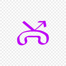 HD Purple Hand Draw Missed Call Phone Icon Transparent PNG