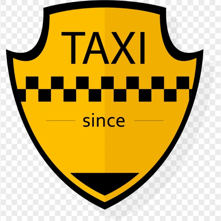 Cab Taxi Shield Since Logo Sign PNG