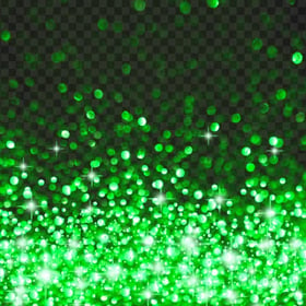 HD Green Bokeh Sparkling Lights Effect PNG