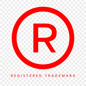 R Registered Trademark Red Logo