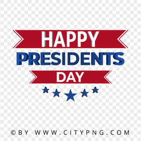 Vector Happy Presidents Day Logo Label Design PNG