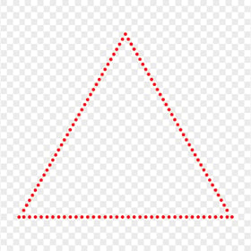 HD Red Dotted Triangle PNG