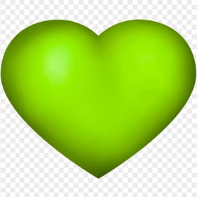HD Lime Heart Love Valentine Day Romantic PNG