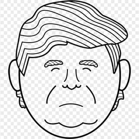 Trump Clipart Face Outline