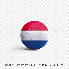 HD Soccer Ball With Netherlands Flag PNG
